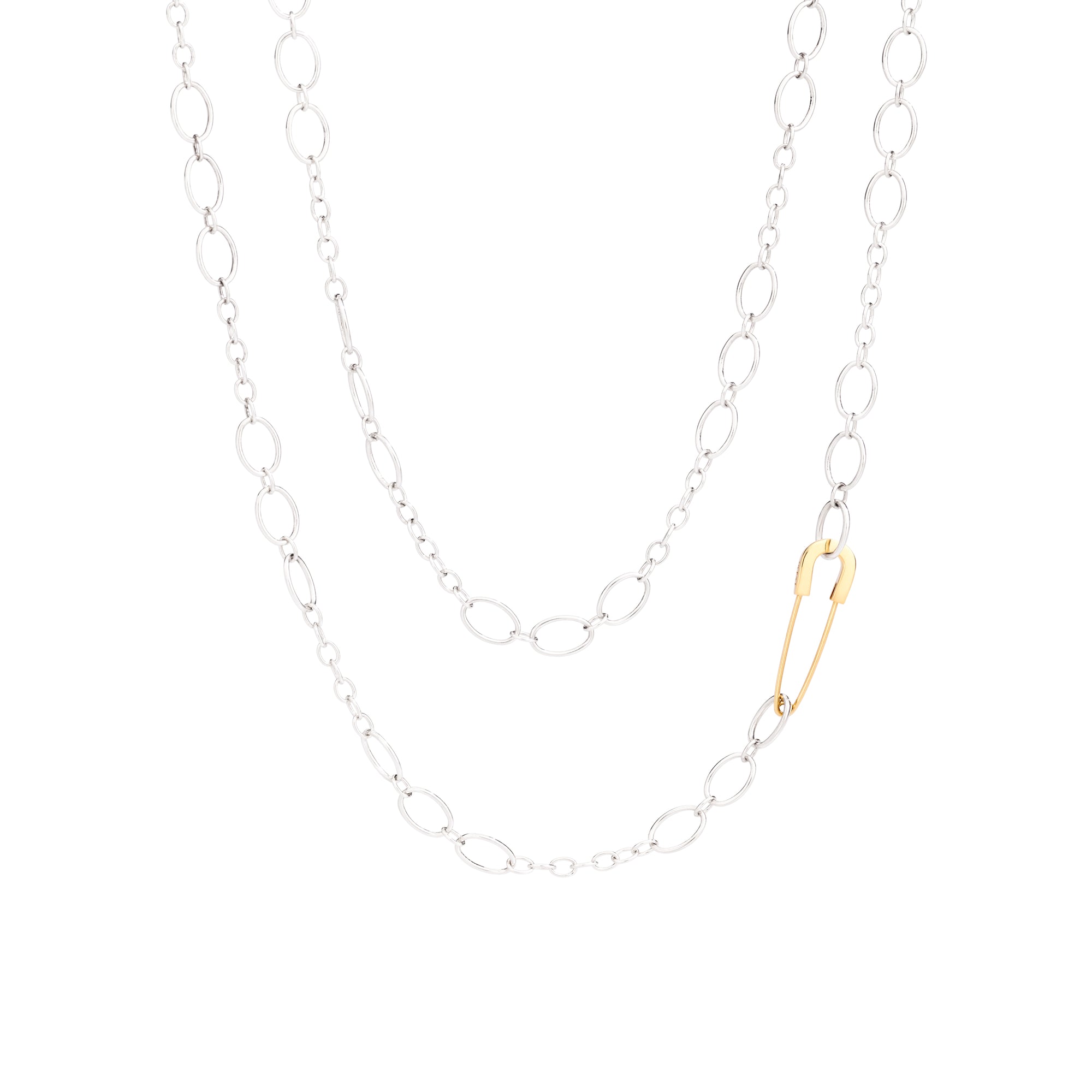 Collier Essentials en argent et or jaune 18K - Argent & Or Jaune
