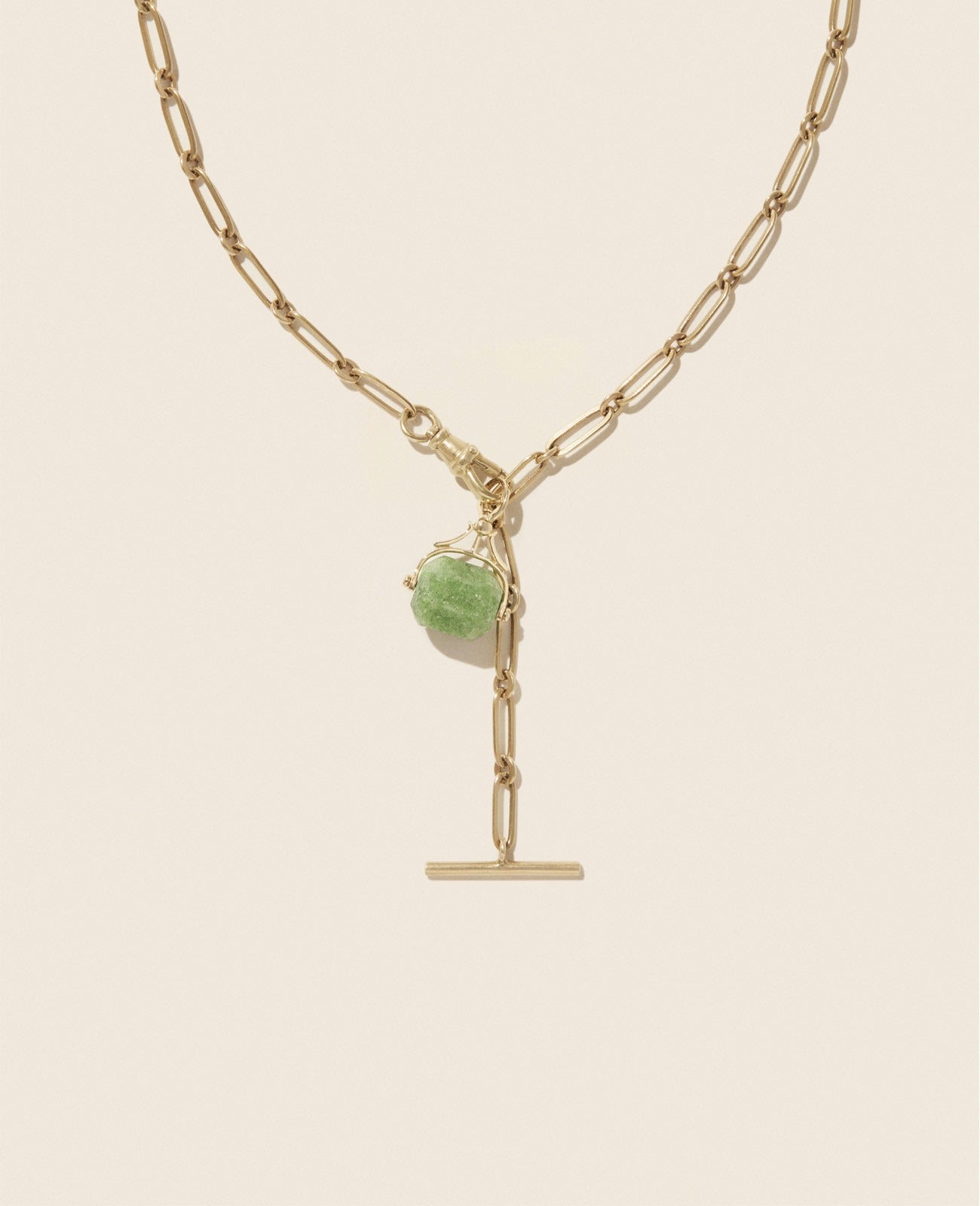 Malo pendant in yellow gold - Zoisite