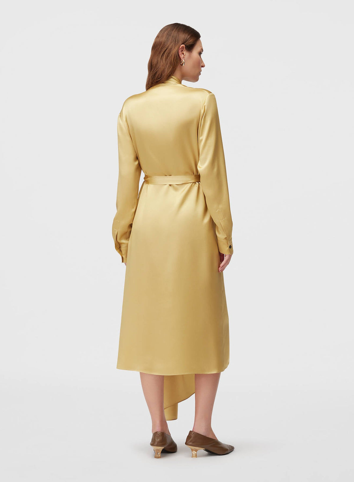 PALE YELLOW SCARF DRESS