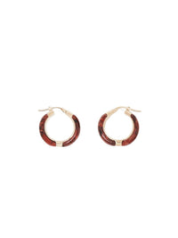 BASEPLUS_Dark Red EARRINGS - Dark Red
