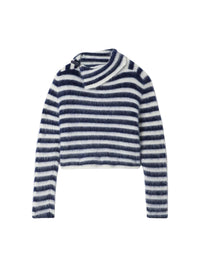 90€ / 8 sold //10 QTY / ST80%   Pull Marina en laine - Multi Navy