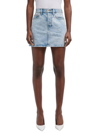 Denim Mini Skirt - Blue
