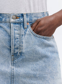 Denim Mini Skirt - Blue