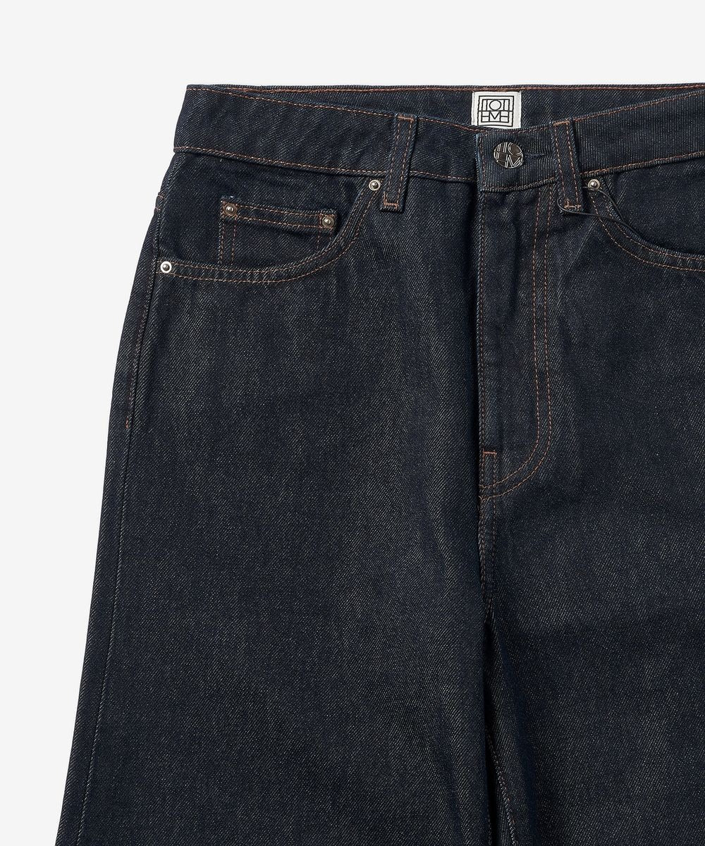 Pantalon à pattes de baril en denim - Raw Blue
