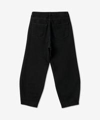 Pantalon à pattes de baril en denim - Black