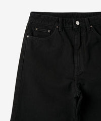 Pantalon à pattes de baril en denim - Black
