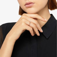 Bague Bollicine en or rose et diamants blancs - Rose & Blanc