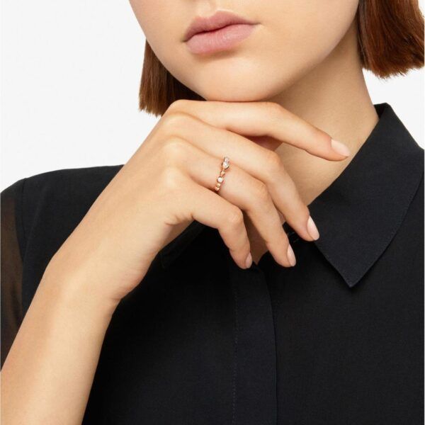 Bague Bollicine en or rose et diamants blancs - Rose & Blanc