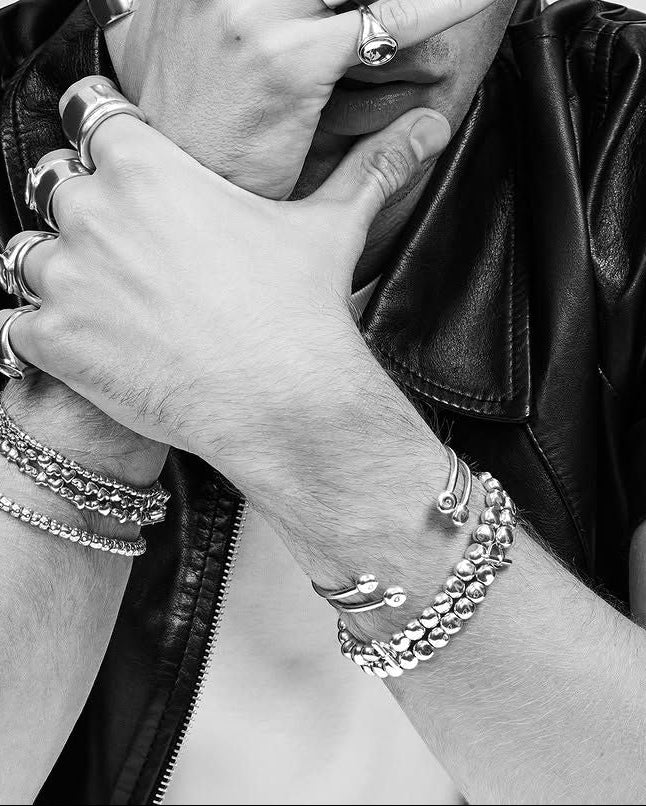 Bracelet jonc Pepita en or rose - Rose
