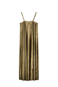 Robe Donna irisée avec sequins - Gold