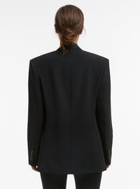 Double Breasted Blazer - Black
