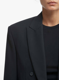 Double Breasted Blazer - Black