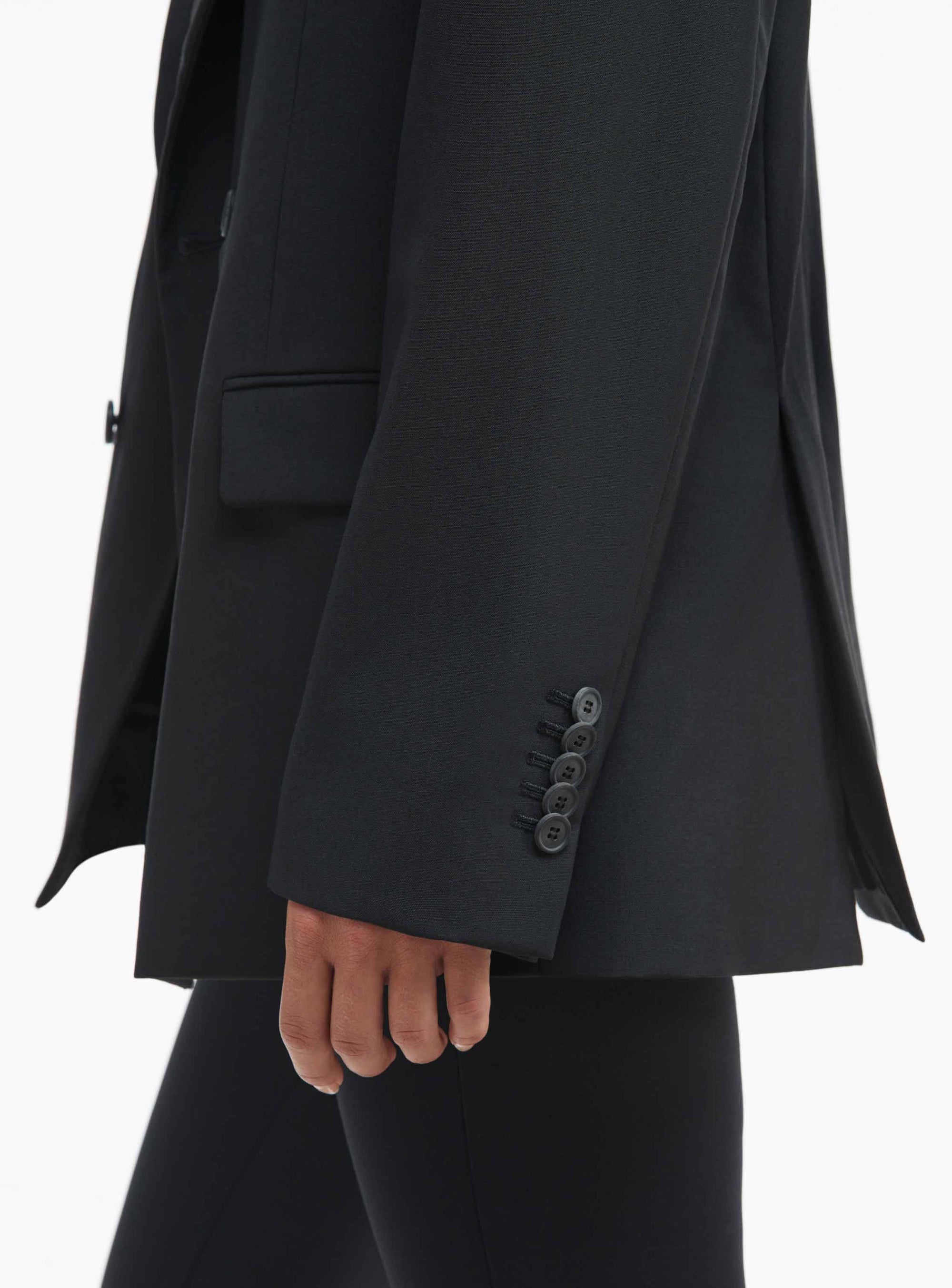 Double Breasted Blazer - Black