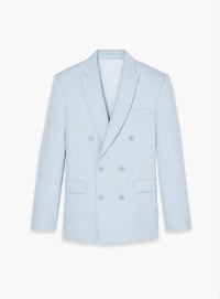 Blazer à double boutonnage en laine - Light Blue