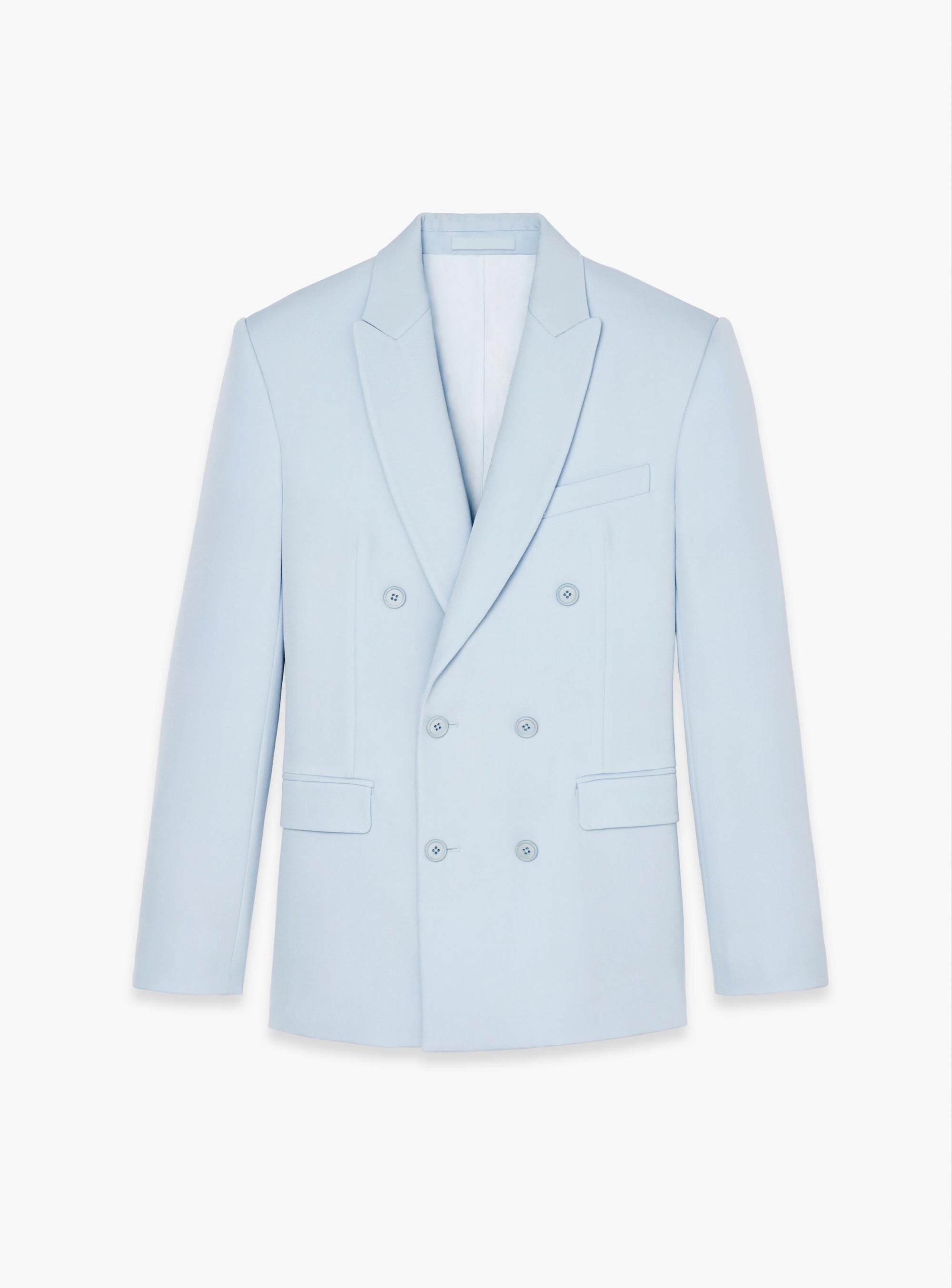 Blazer à double boutonnage en laine - Light Blue
