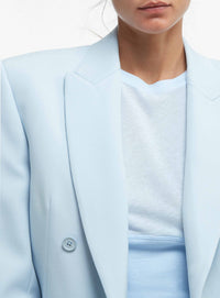Blazer à double boutonnage en laine - Light Blue