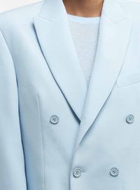 Blazer à double boutonnage en laine - Light Blue