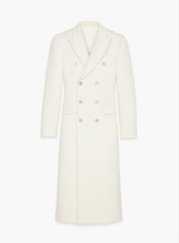 Double Breasted Coat - Off White
