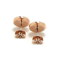 Boucles d'oreilles Mj Coin en laiton - Crystal & Rose Gold