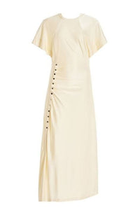 Robe longue fluide - Creme Anglaise
