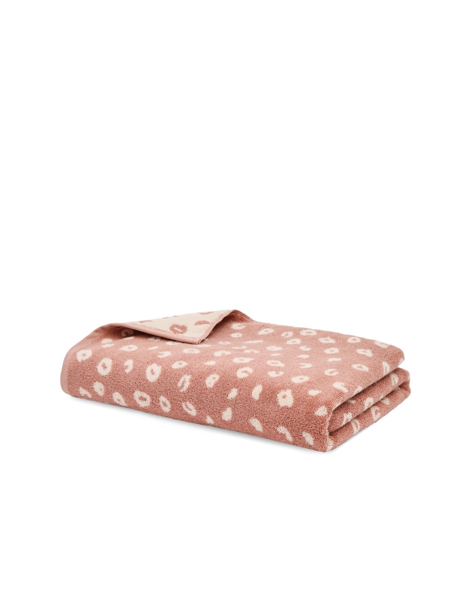 Drap de bain moelleux en coton éponge - Pink Léo