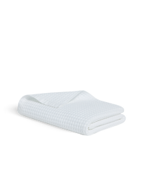 Drap de bain en coton nid d'abeille - Blanc