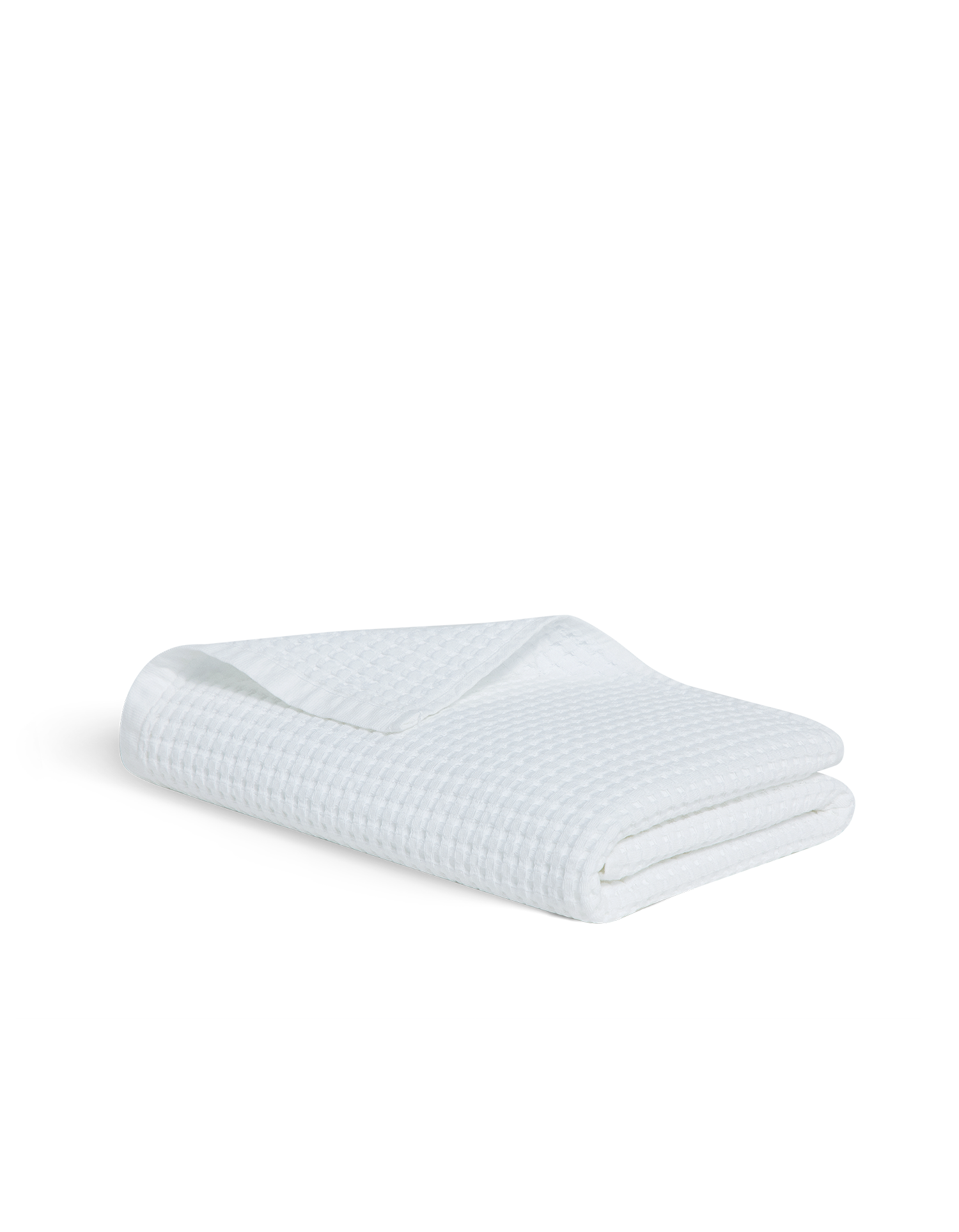 Drap de bain en coton nid d'abeille - Blanc