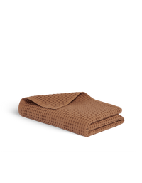 Drap de bain en coton nid d'abeille - Caramel