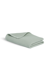 Drap de bain en coton nid d'abeille - Vert