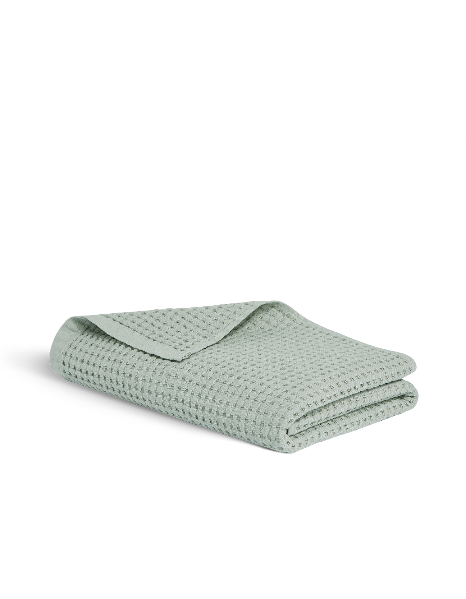 Drap de bain en coton nid d'abeille - Vert