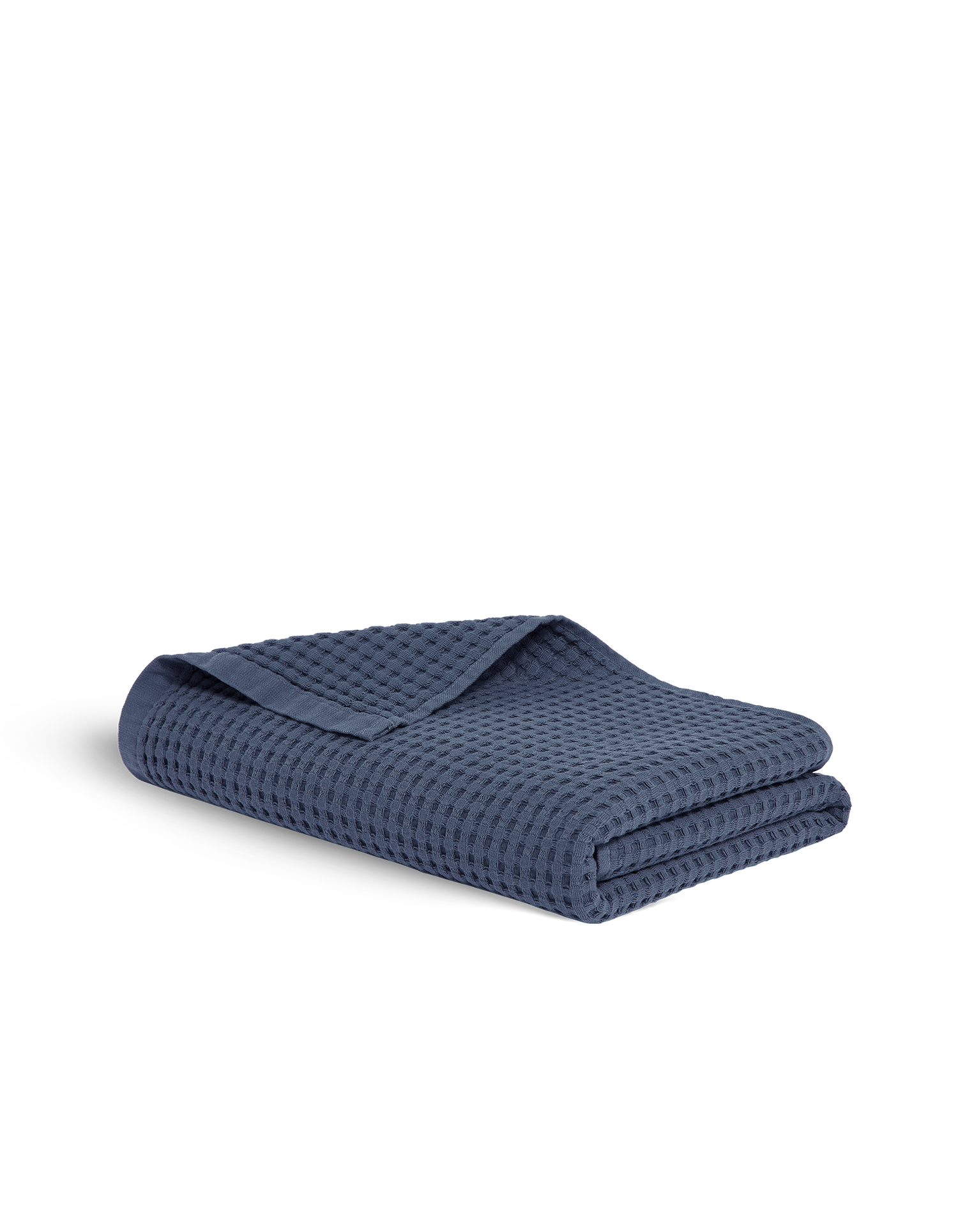 Cotton honeycomb bath sheet - Blue