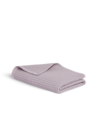 Drap de bain en coton nid d'abeille - Lilas