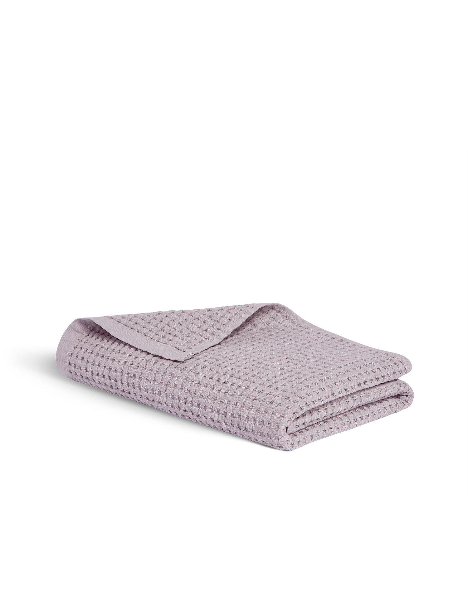 Drap de bain en coton nid d'abeille - Lilas