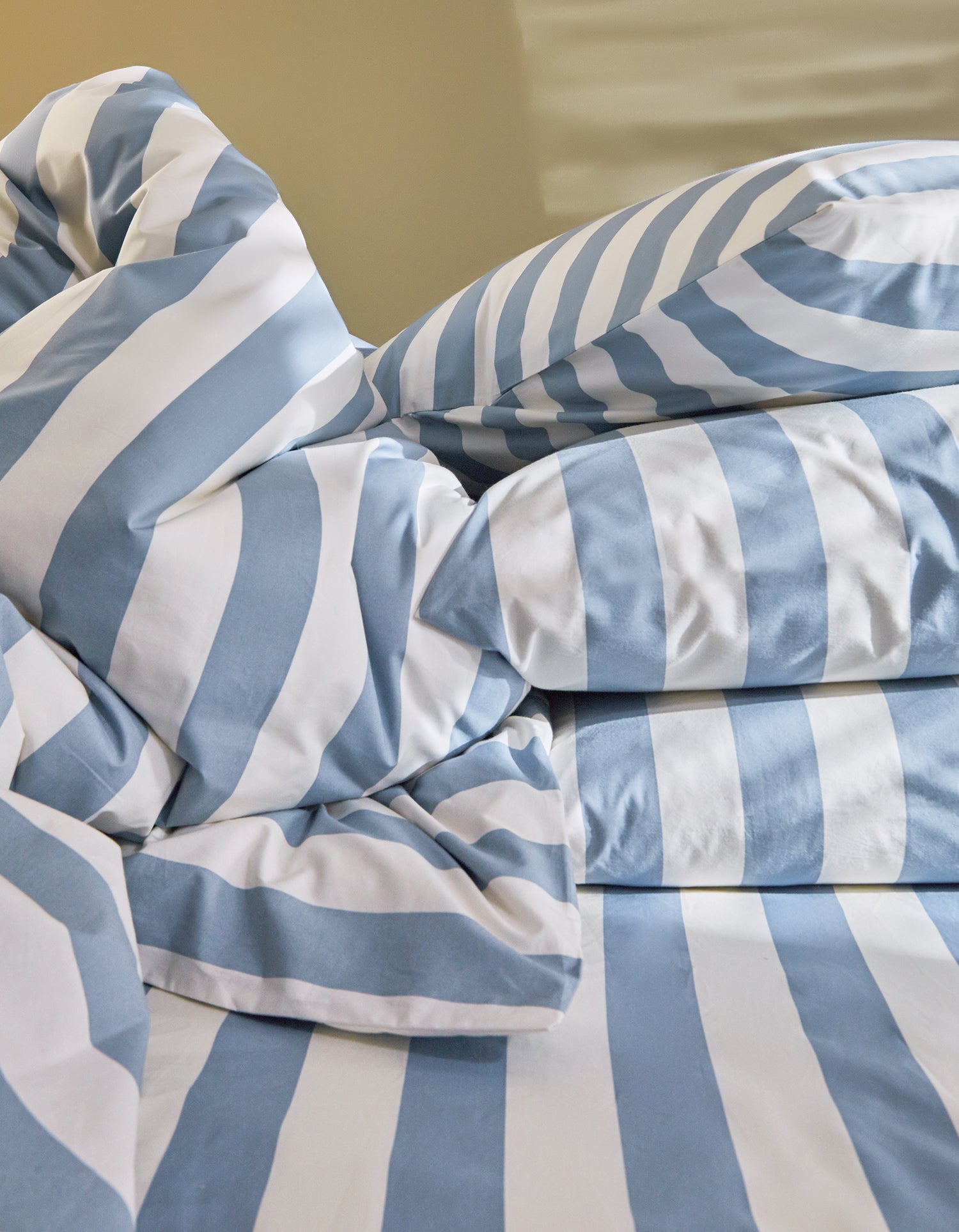 Taies d'oreiller en satin de coton - Bleu