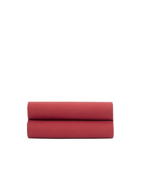 Drap housse en percale de coton lavée - Rouge Terracotta