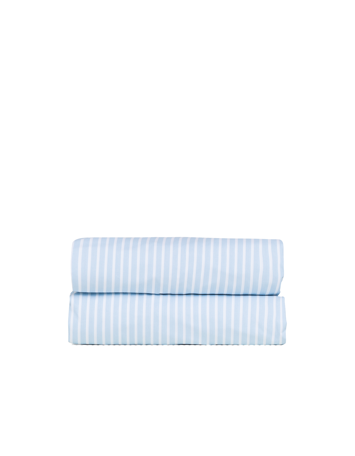 Fitted sheet in cotton percale - Blue