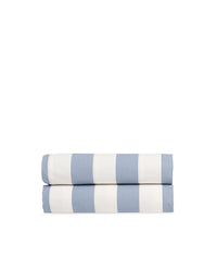 Drap housse en satin de coton - Bleu