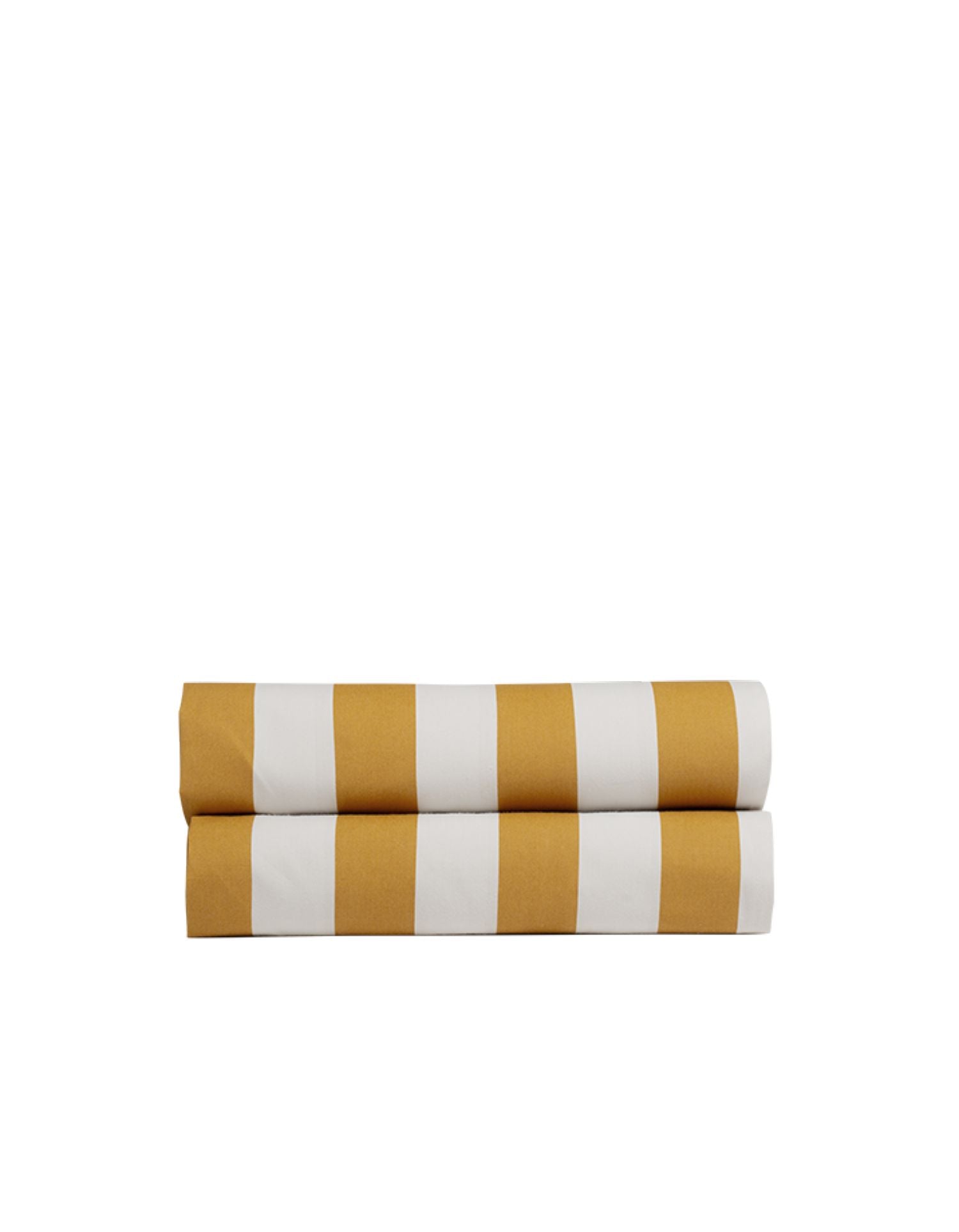 Drap housse en percale de coton - Ocre