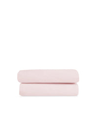 Drap housse en satin de coton - Rose Poudré