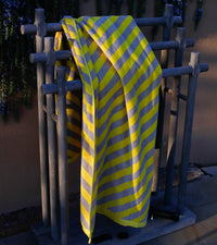 Drap de plage - Jaune Et Gris