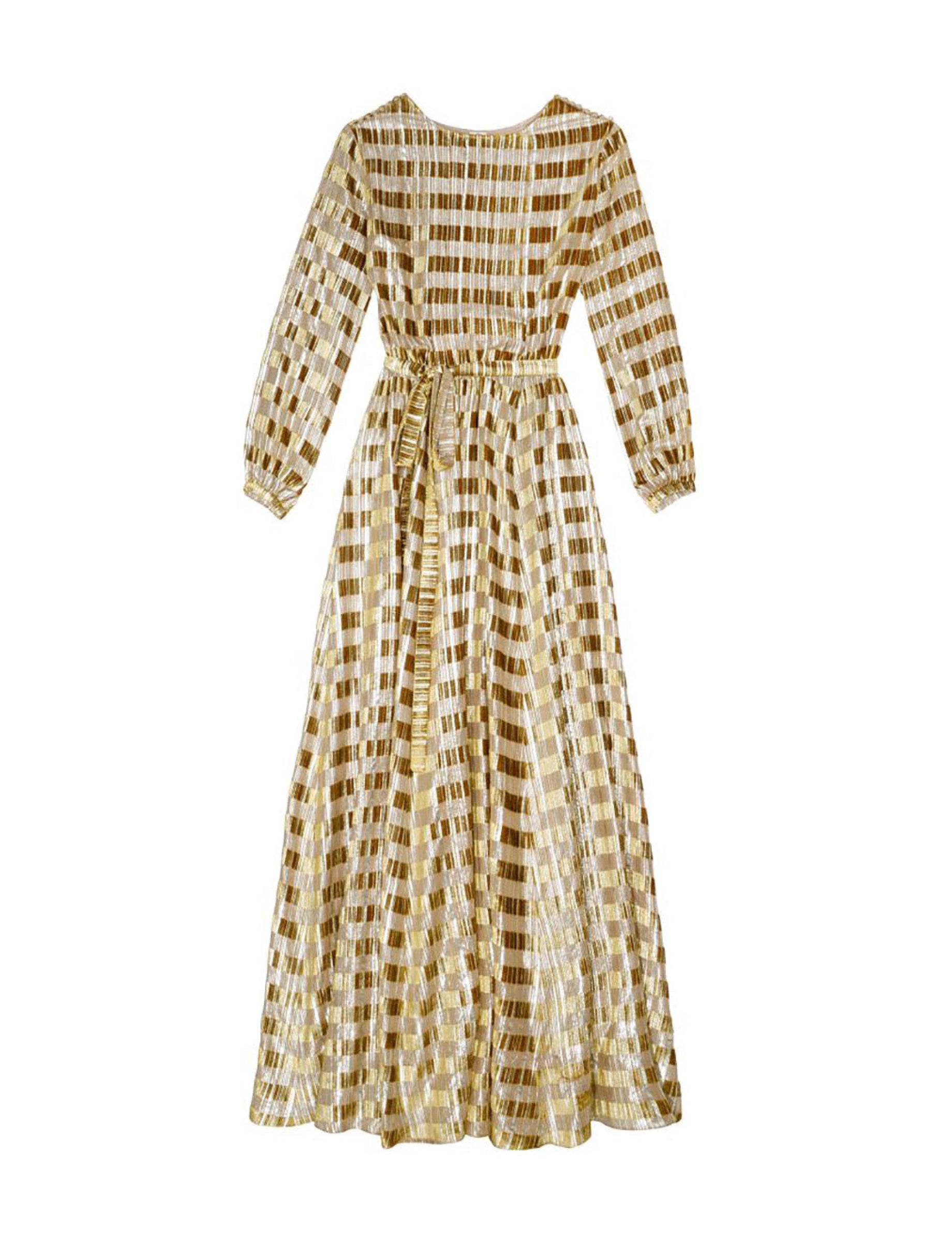 1qty RELIQUAT 0€ 0%  / Robe cocktail Adèle -  Gold