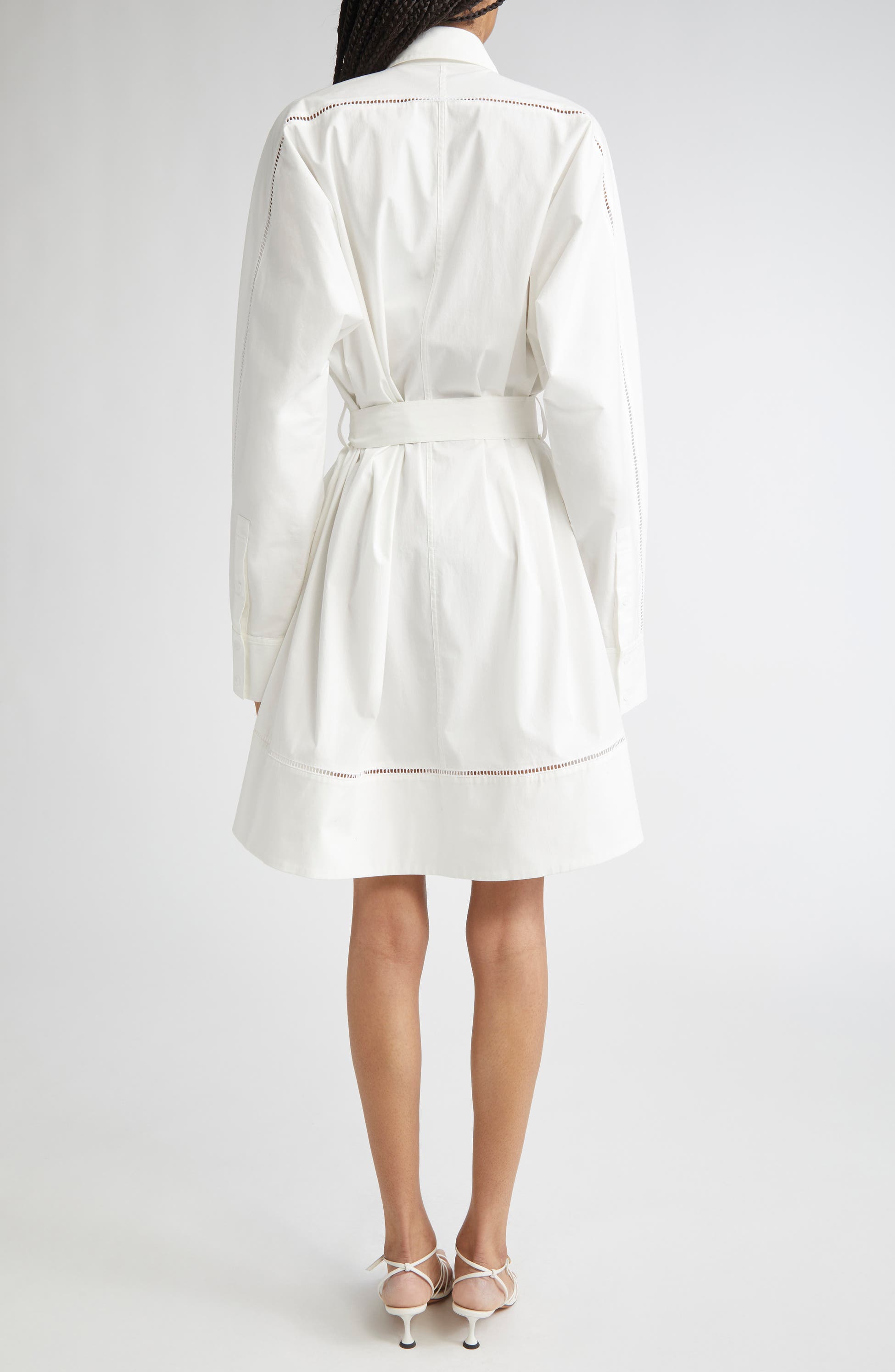 Robe Sammy en popeline de coton - White