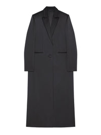 Manteau en crêpe satin - Black