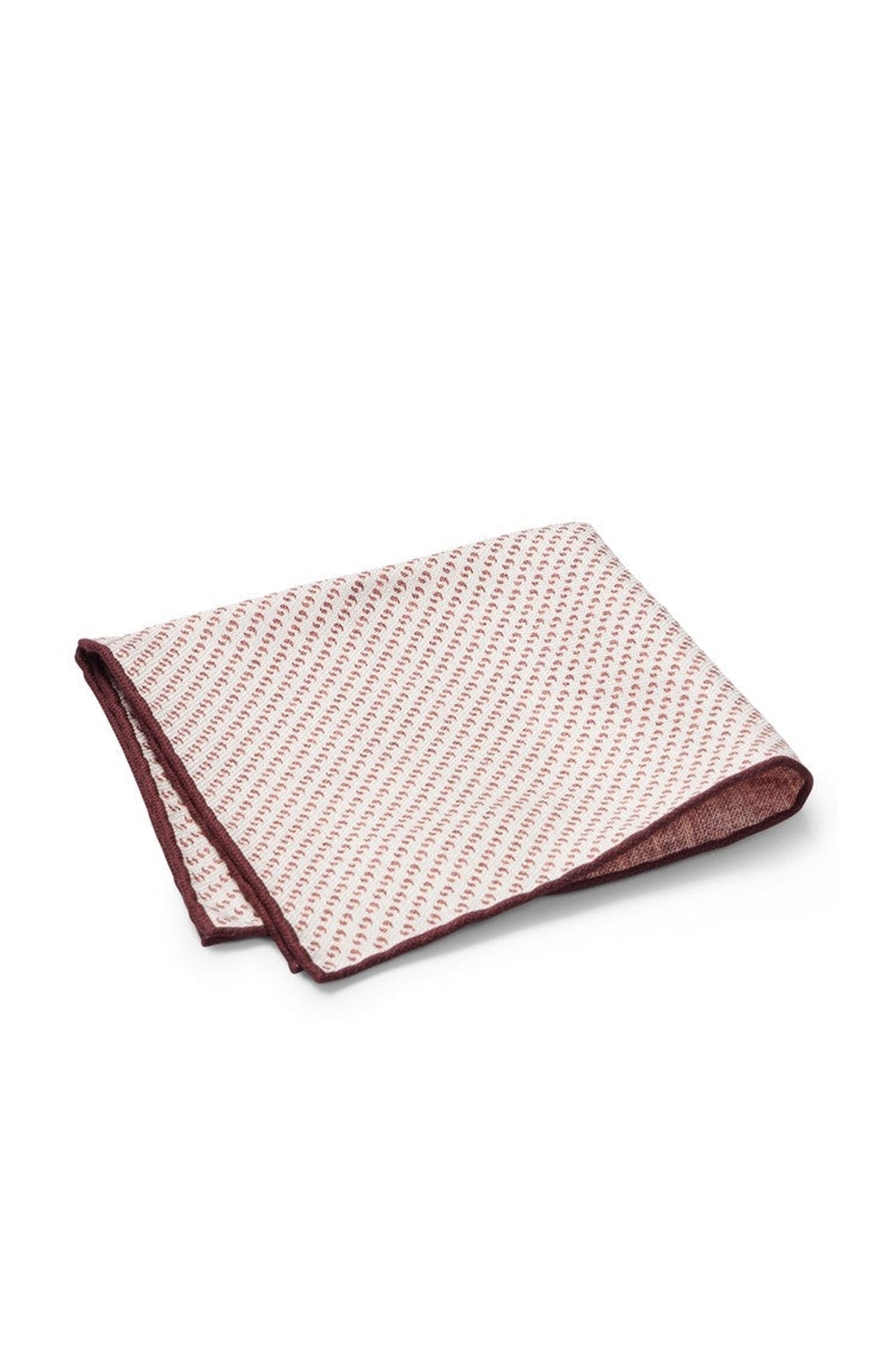 Silk pocket square - Dark Red