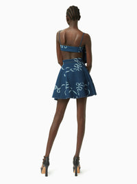 MINI JUPE ÉVASÉE EN JEAN