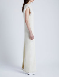 Robe Toni texturée en laine - Ivory