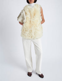 Veste sans manches en sherling - Resin