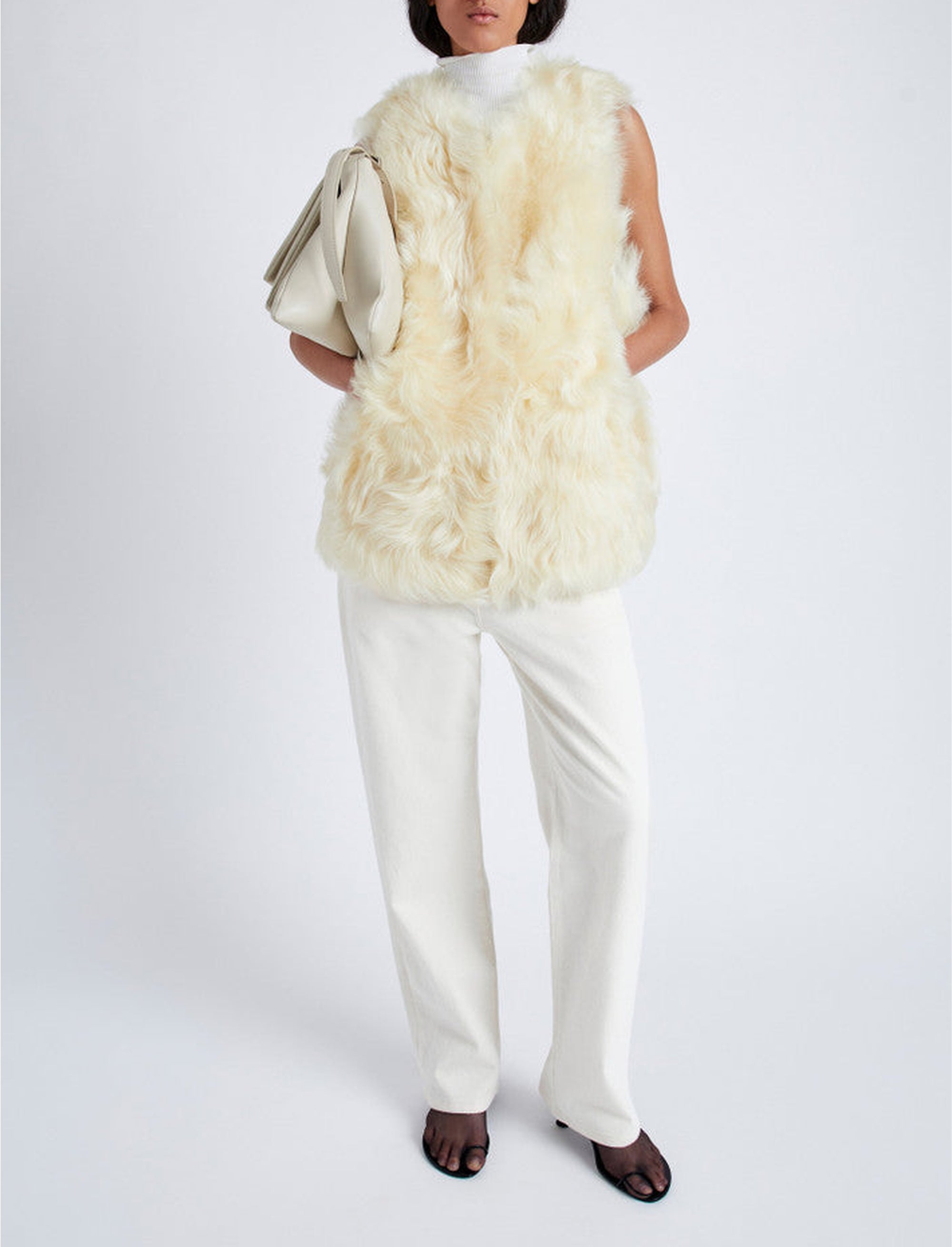 Veste sans manches en sherling - Resin
