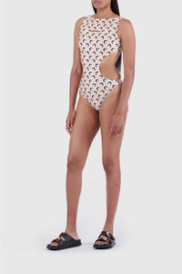 PRIX MARQUE : 95€_All Over Moon Black On Tan Maillots 1 pièce - All Over Moon Black On Tan