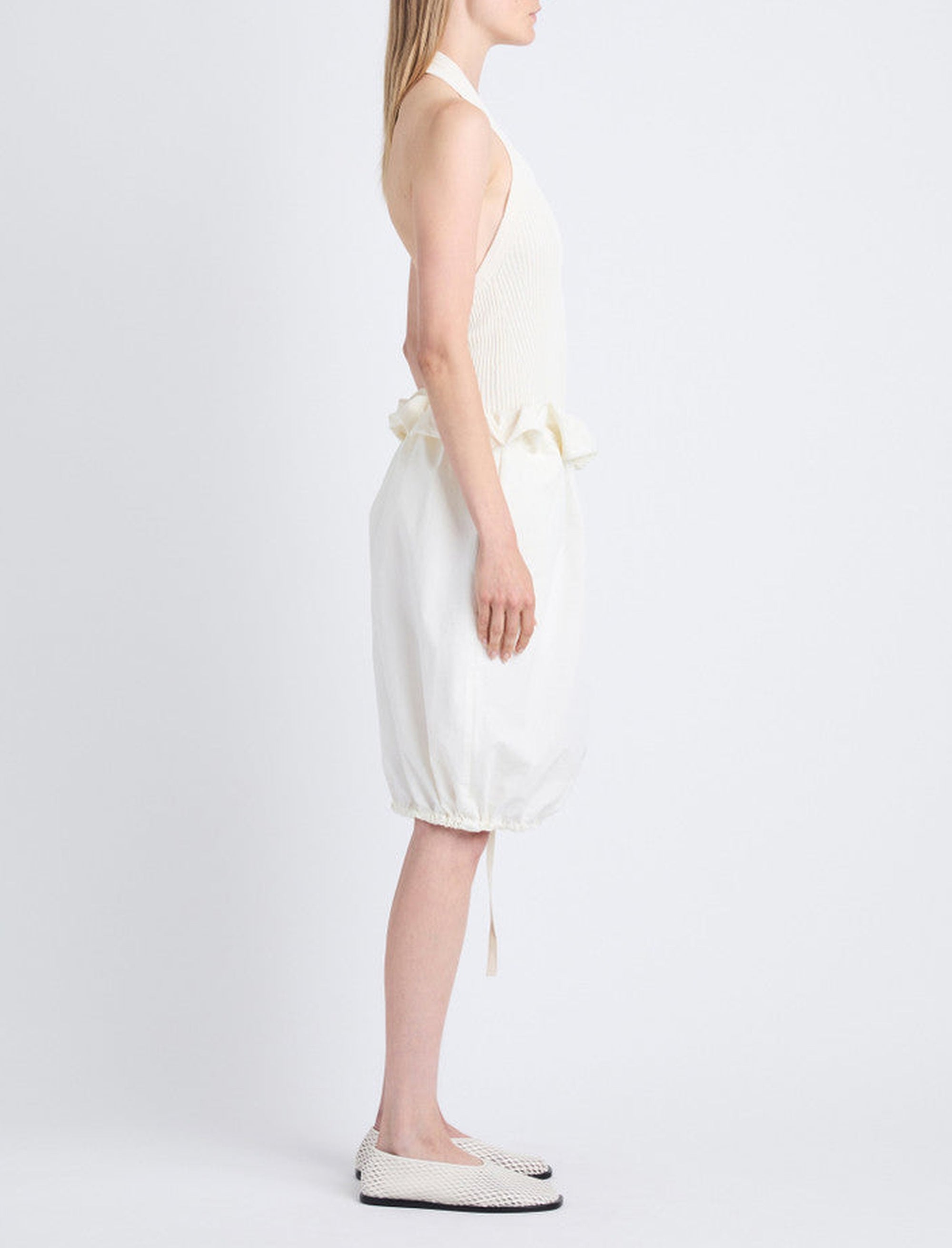 Jupe Hayley à fronces - Off White
